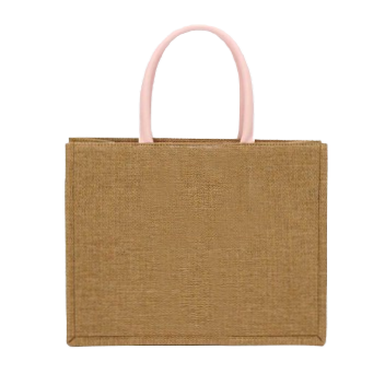 Beach & Shopper with Pink Leather Handles
