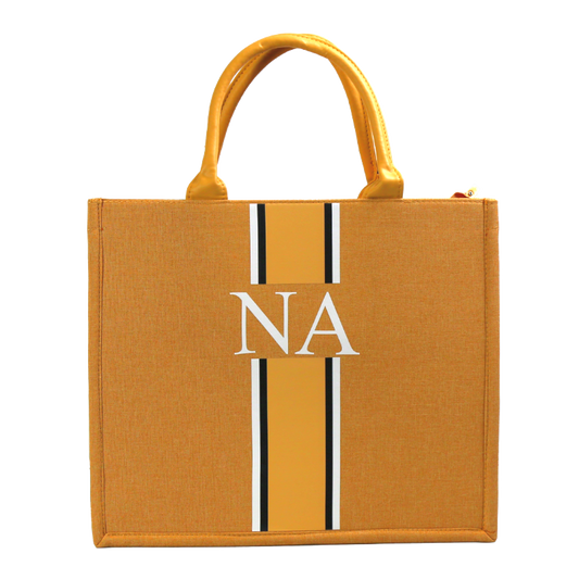 Beach & Shopper with Brown Leather Handles