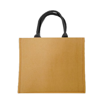 Beach & Shopper with Black Leather Handles